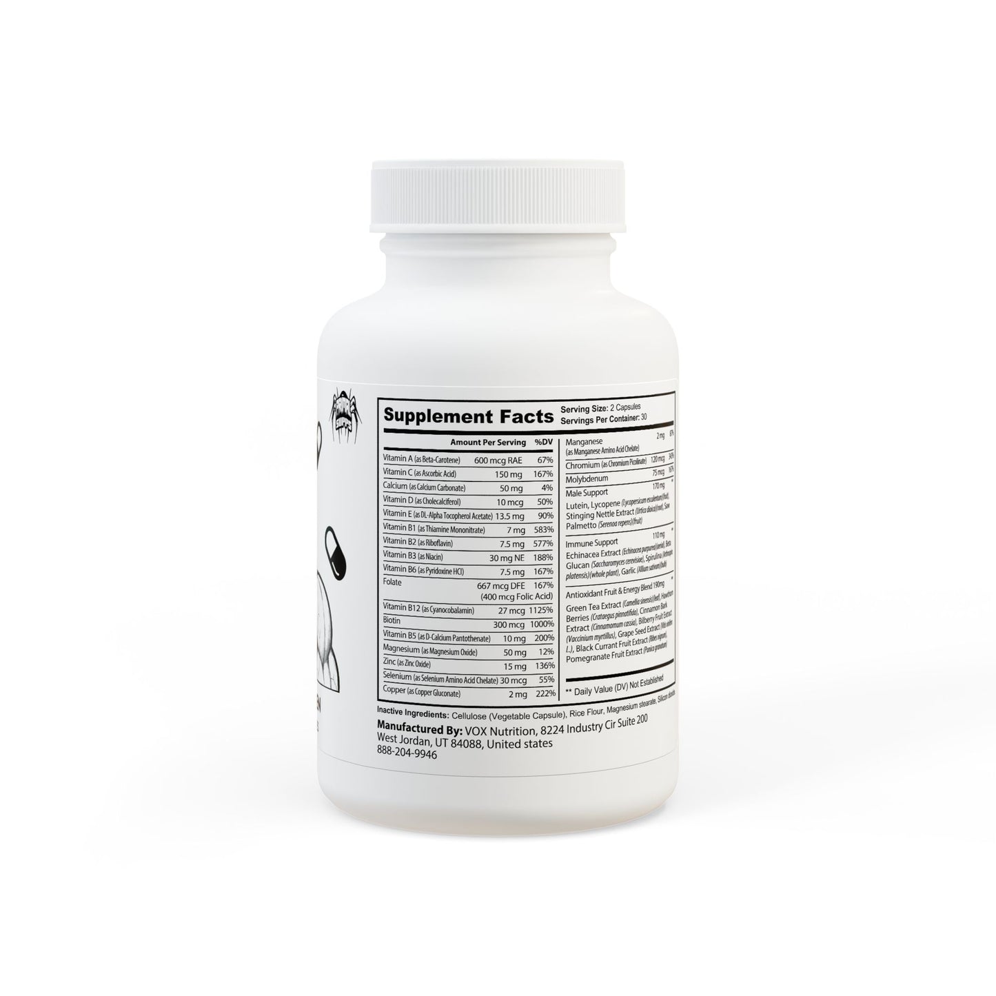 Multivitamin Supplement, Right Side