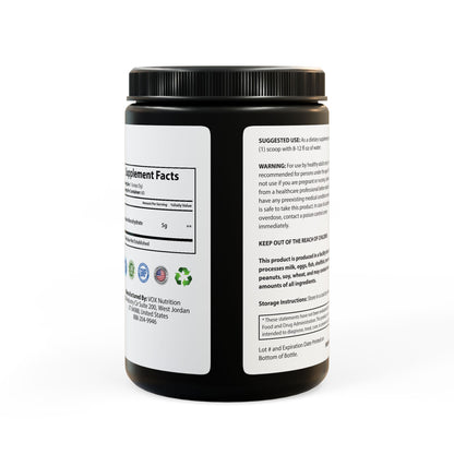 Creatine Monohydrate Supplement, Back Side