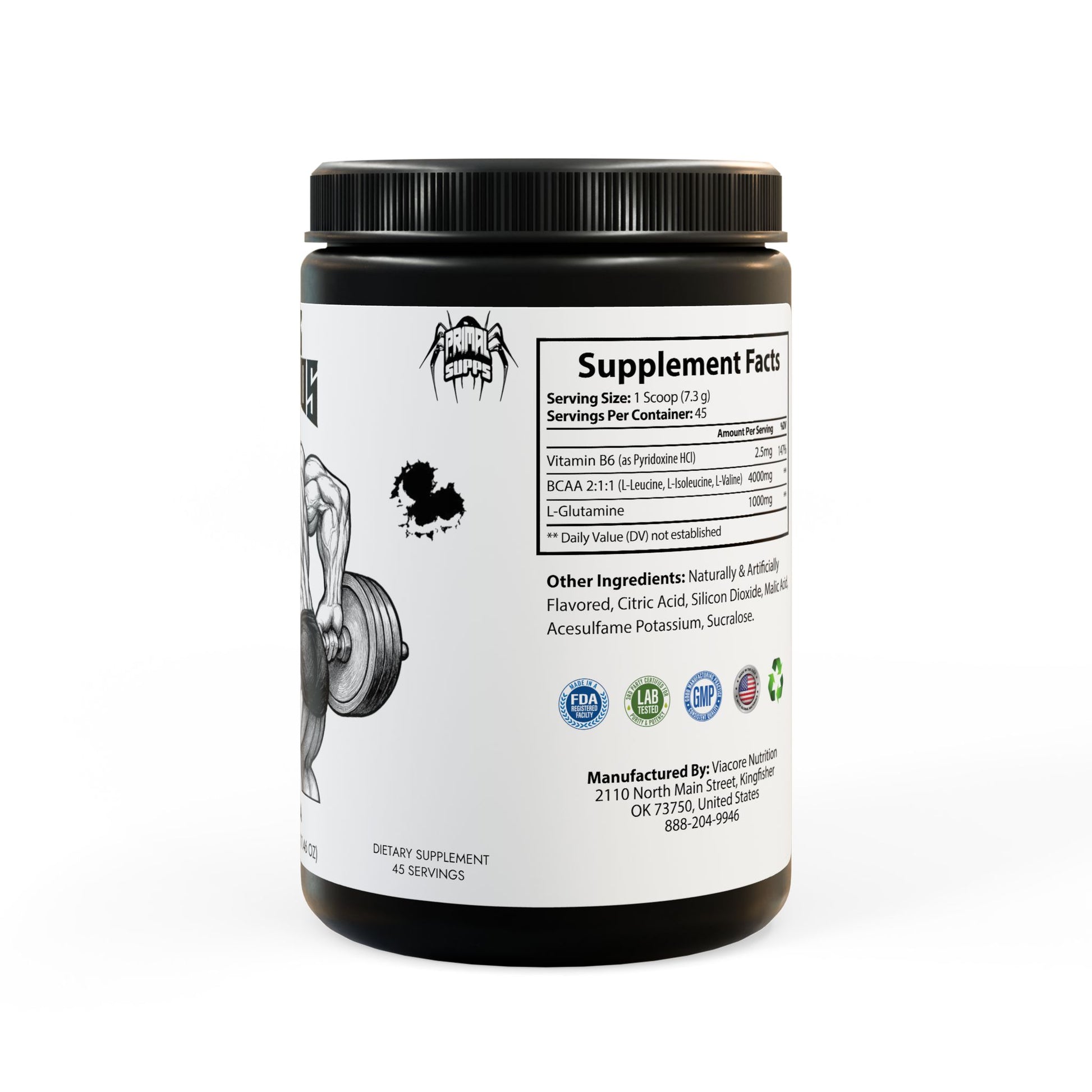BCAA Supplement, Right Side
