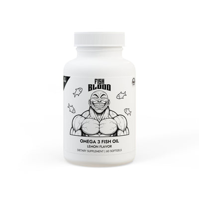 Omega 3 Fish Oil Supplement, Front Side