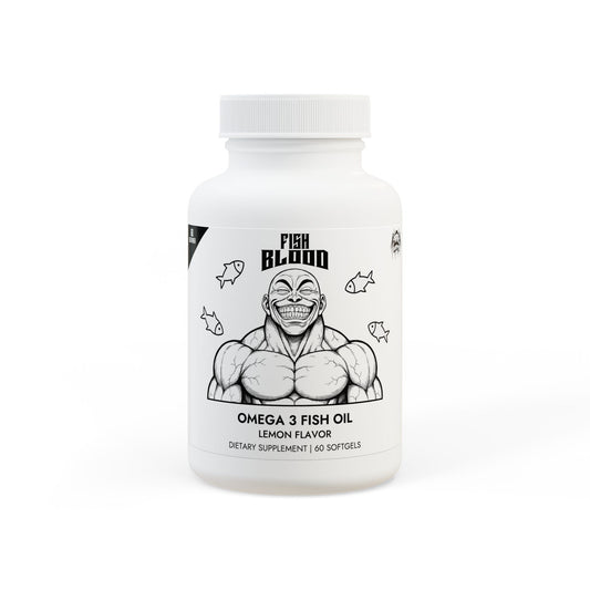 Omega 3 Fish Oil Supplement, Front Side