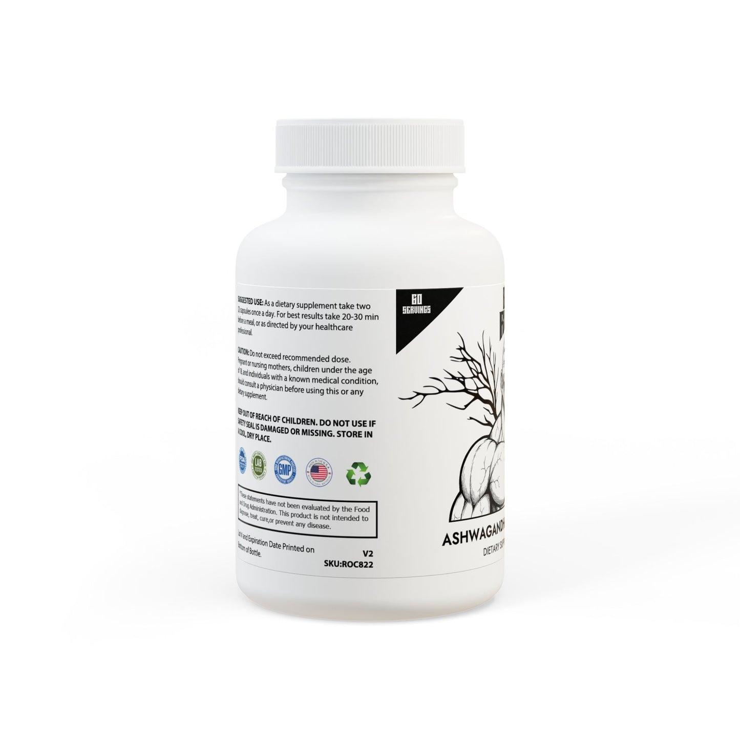 Black Root, Ashwagandha and Black Pepper Supplement