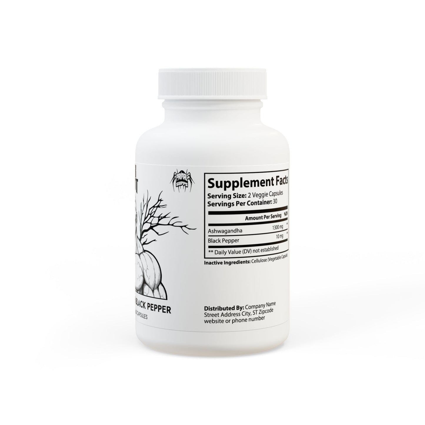 Black Root, Ashwagandha and Black Pepper Supplement