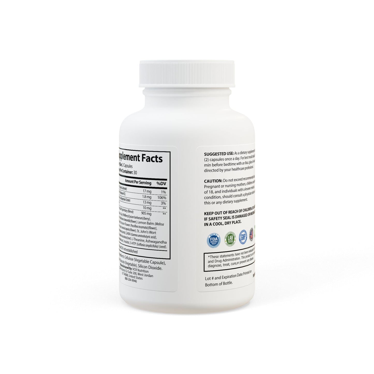 Sleep Supplement, Back Side