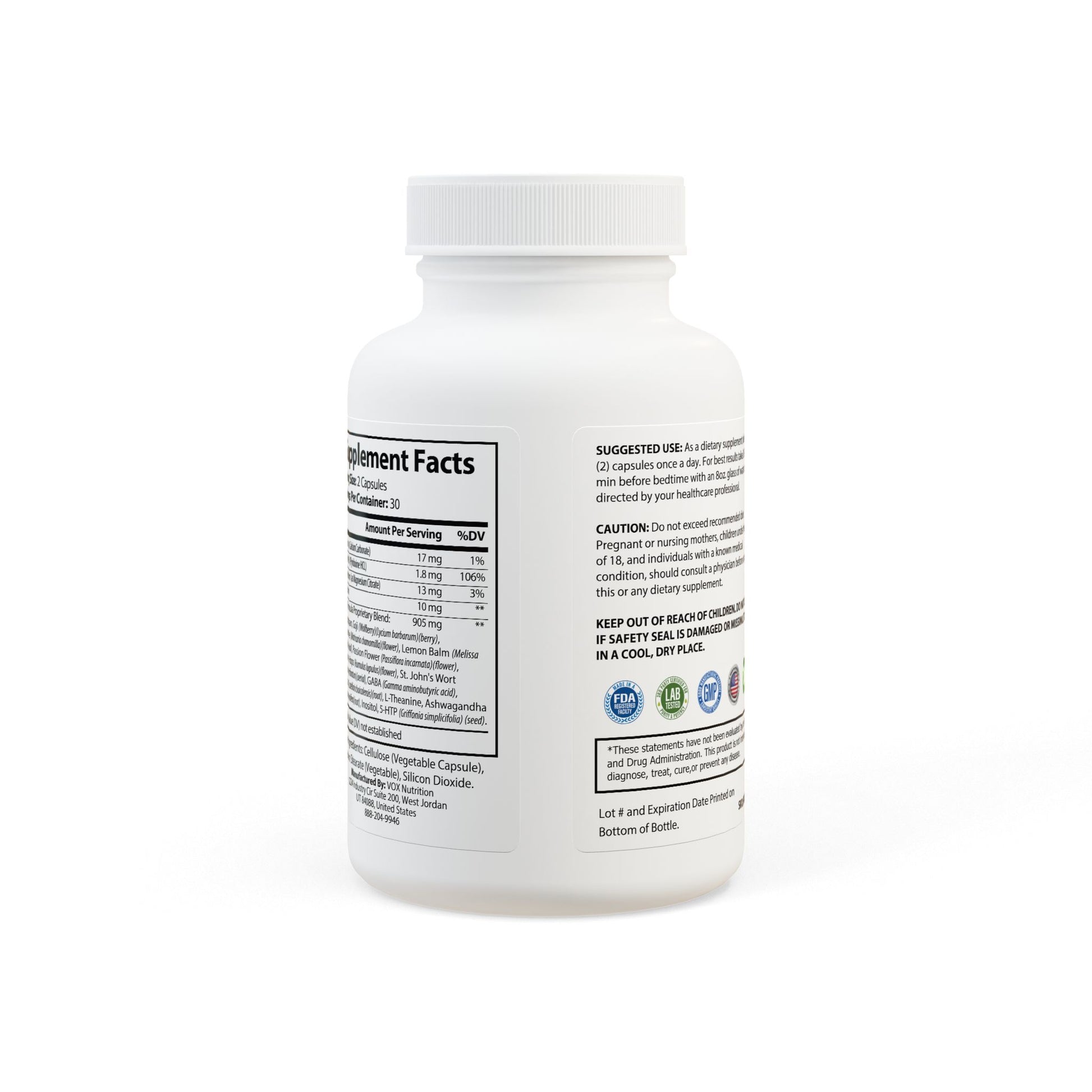 Sleep Supplement, Back Side
