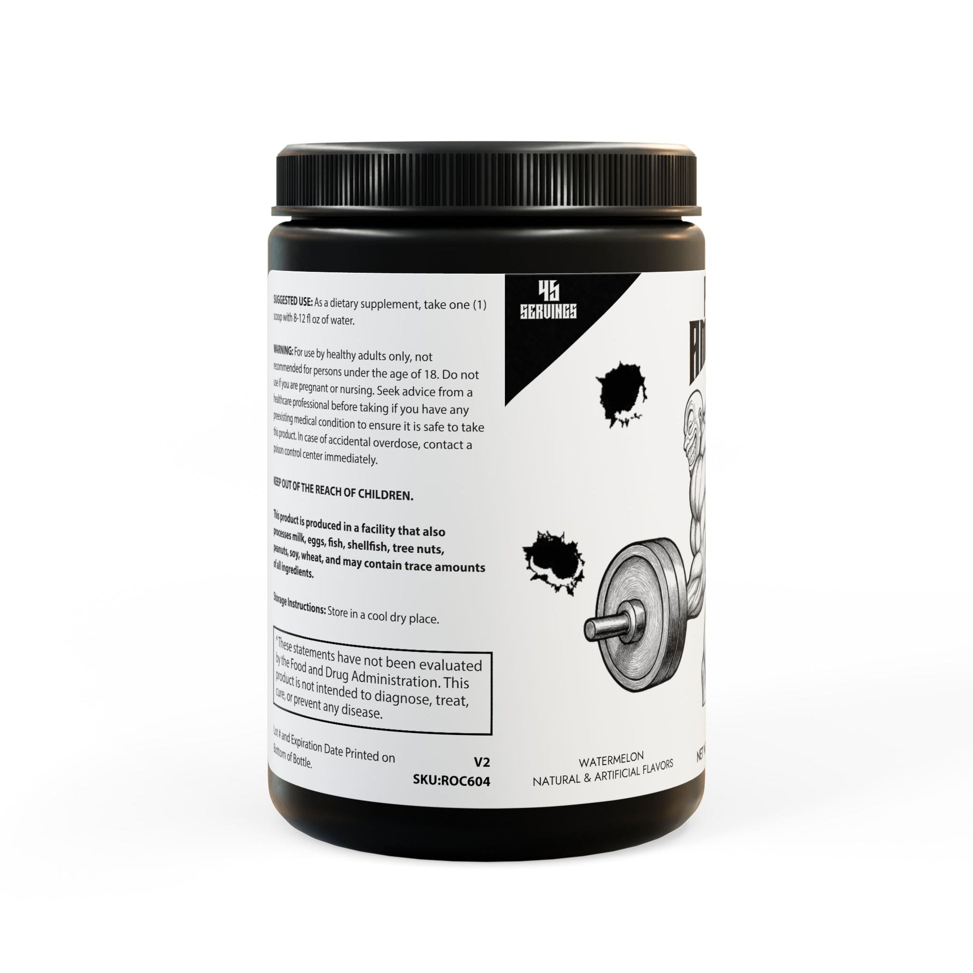 BCAA Supplement, Left Side