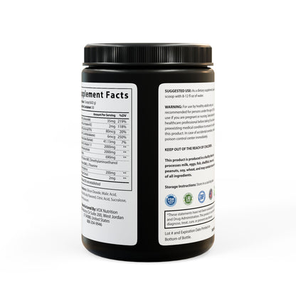 High-Performance Pre-Workout Supplement, Back Side
